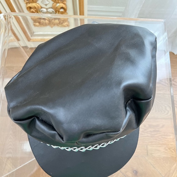 Dark Side Biker Hat Faux Leather Black - Picture 4 of 9